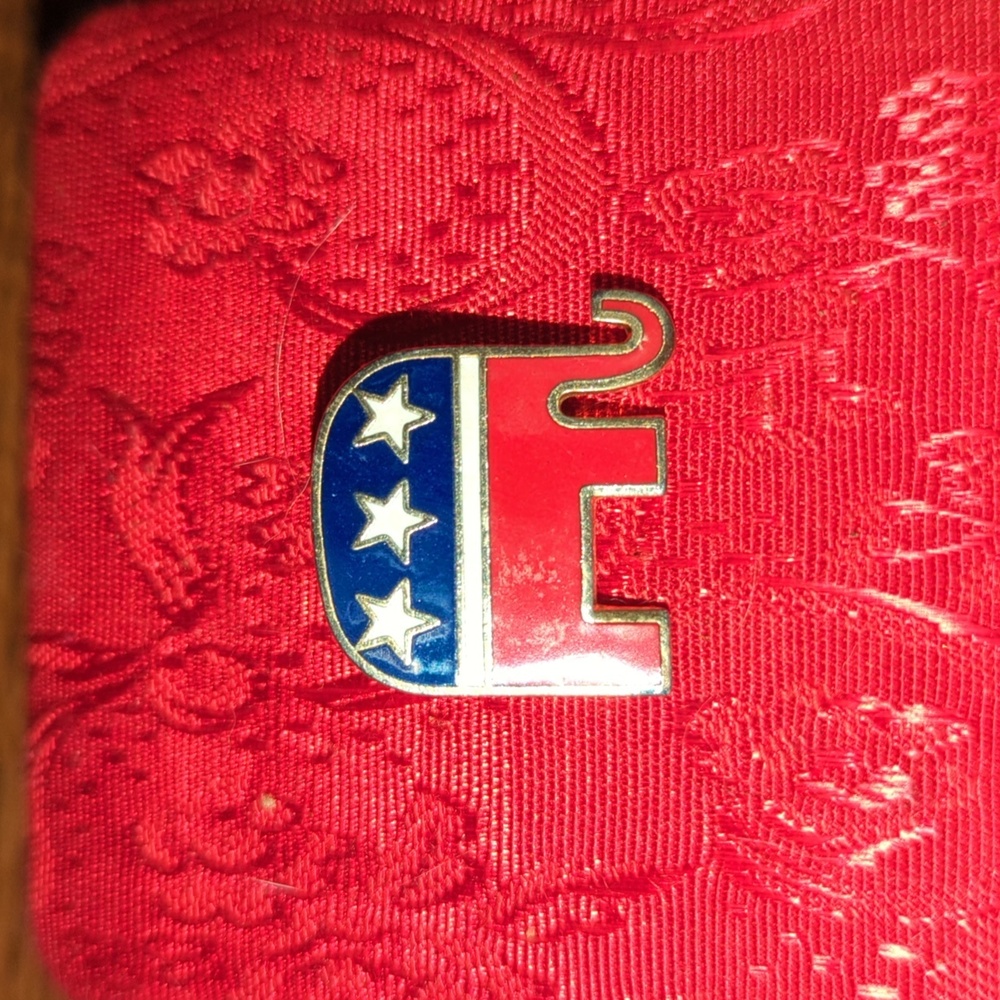 GOP flag pin